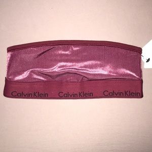 NWT UO Calvin Klein ruby plum ribbed velvet bralette bandeau